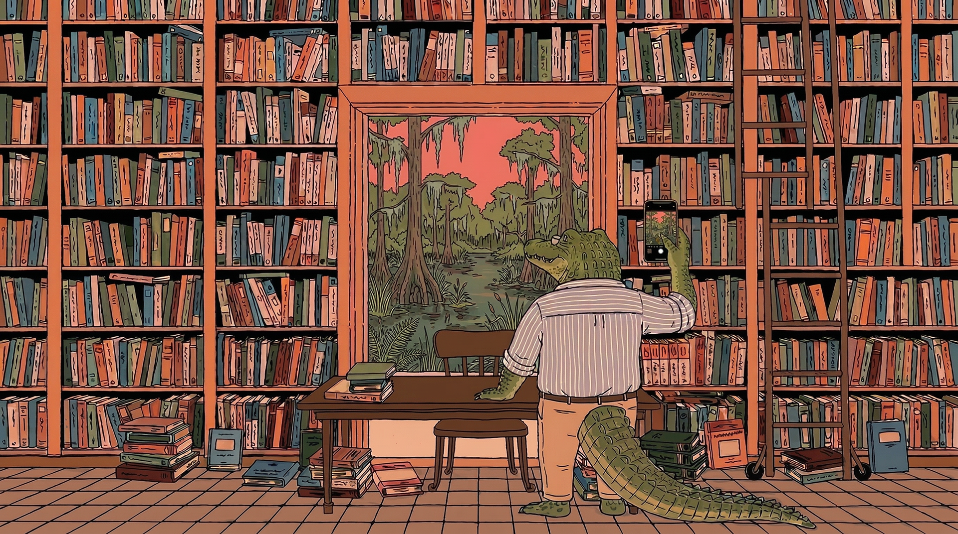 Library illustration