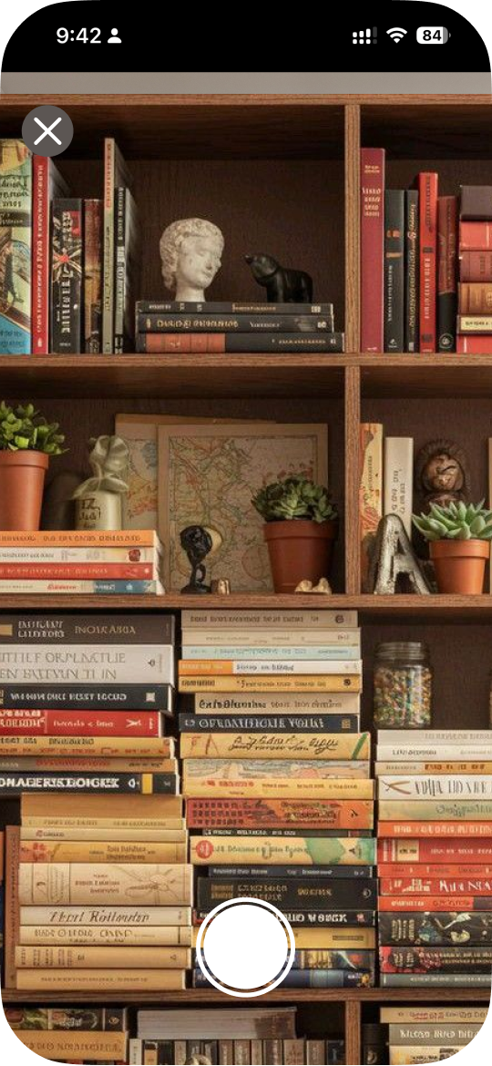 Scanning a shelf